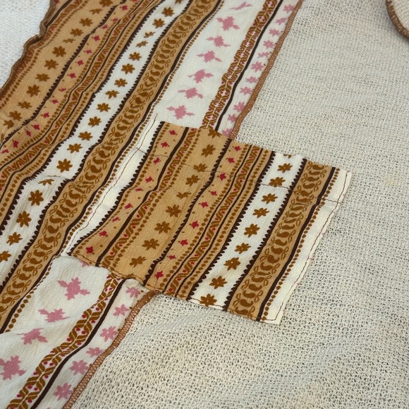 NWOT Ces Femme Boho Contrast Boho Round Neck Sweater - Picture 8 of 9